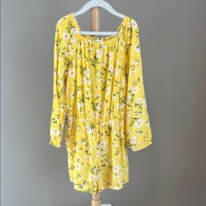 ⭐️⭐️PICK 5 / $20 Place Girl Yellow Floral Romper Medium 7/8